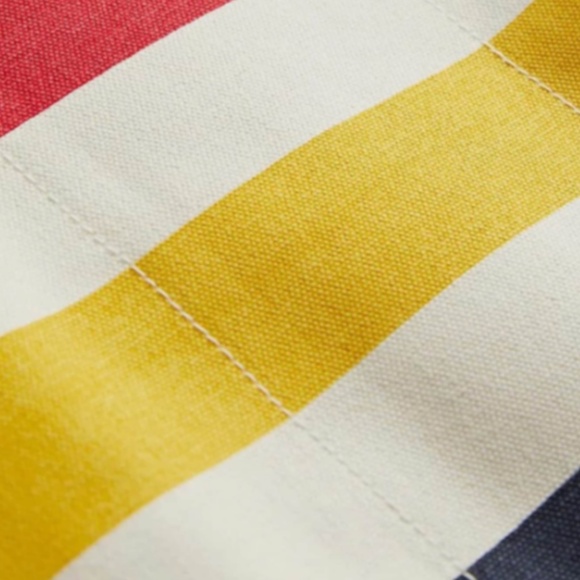 LARGE HBC Stripes Multistripe Signature Canvas Tote Hudson’s Bay NWT - Picture 8 of 11